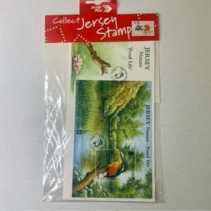 2001 GB Jersey FDC Pond Life Kingfisher Bird La Masseline Reservoir Birds Stamps